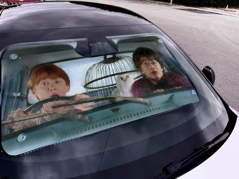 千鳥社《汽車前擋遮陽-哈利波特》赫敏羅恩魔法 