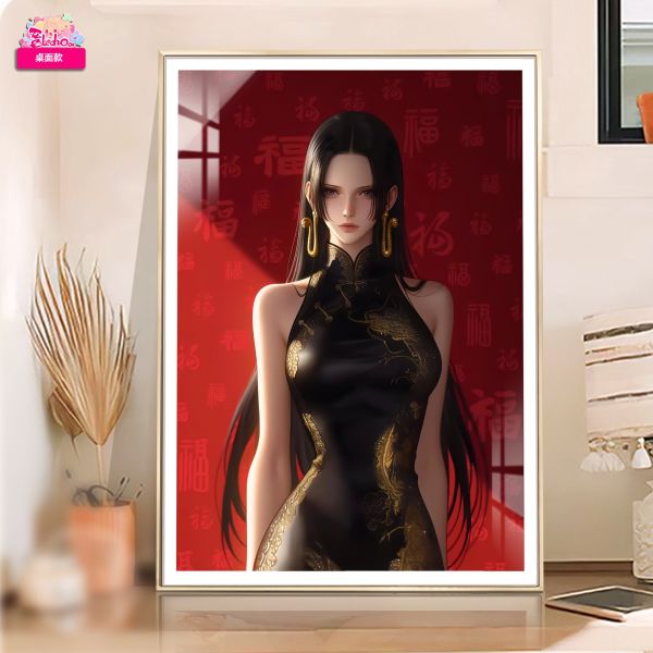 阿喵畫社 福滿天旗袍女帝高清裝飾畫 
