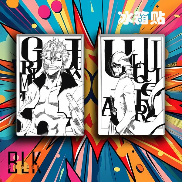 巴洛克 黑白破面十刃死神虛圈境界裝飾畫/冰箱貼 