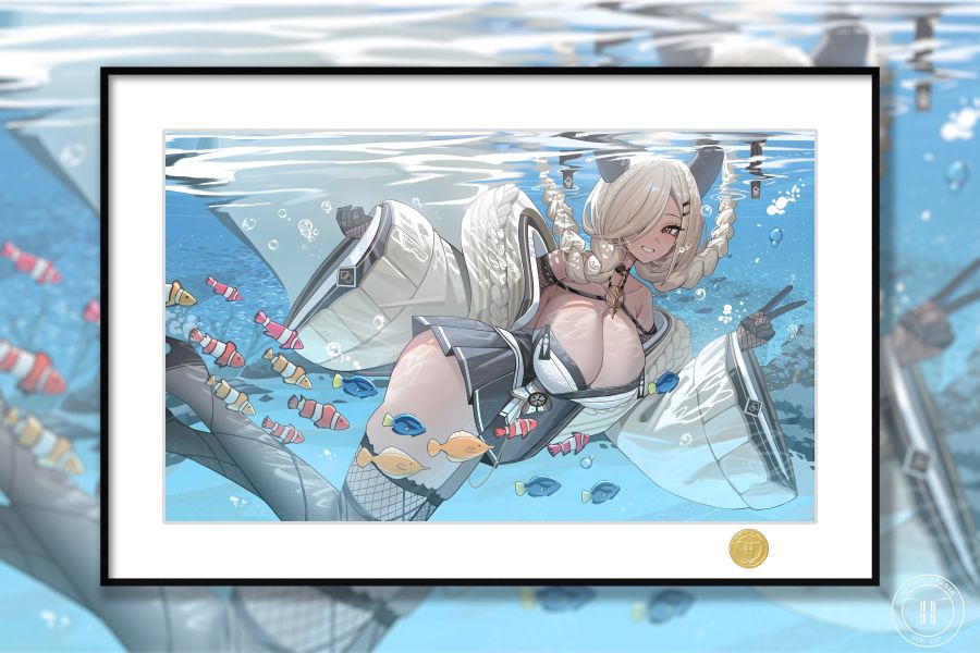 H2工作室 《海底尾張》碧藍航線艦娘裝飾畫 
