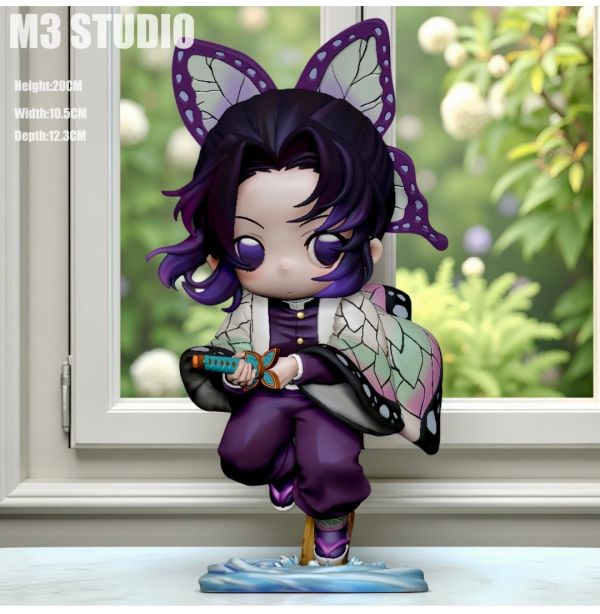 M3工作室 鬼滅 蝴蝶忍 蟲柱Q版 模型GK雕像 