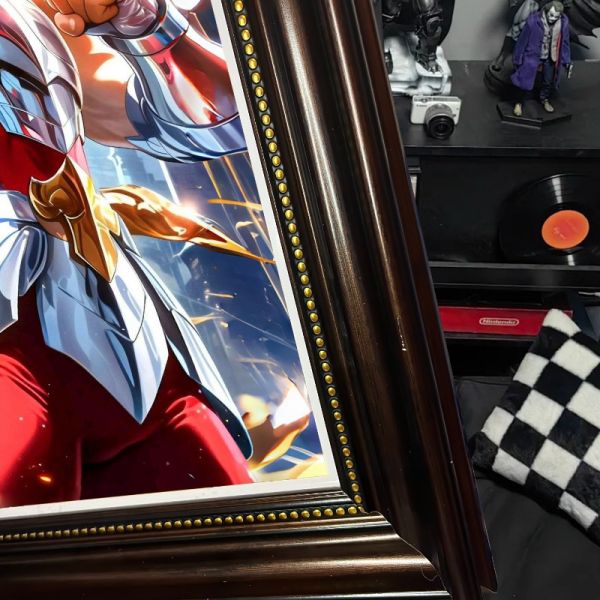 阿喵畫社 星矢小型桌面擺臺 