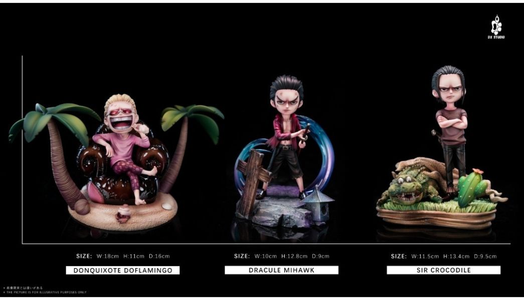 大熊社DX 七武海童年系列第三彈 明哥&老沙&鷹眼 