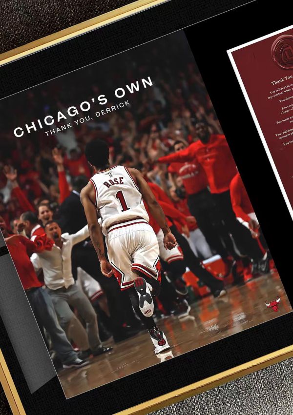千鳥社 《羅斯退役rose retire》德里克羅斯風城玫瑰公牛隊NBA裝飾畫 