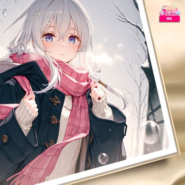 阿喵畫社 初雪 伊蕾娜裝飾畫 