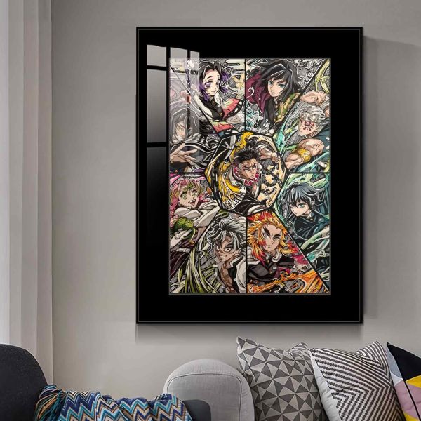 JUZI橘子工作室 鬼滅之刃九柱切片海報 裝飾畫 