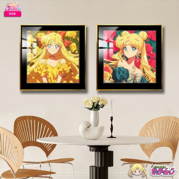 阿喵畫社 美少女戰士宮格套組超清裝飾畫 