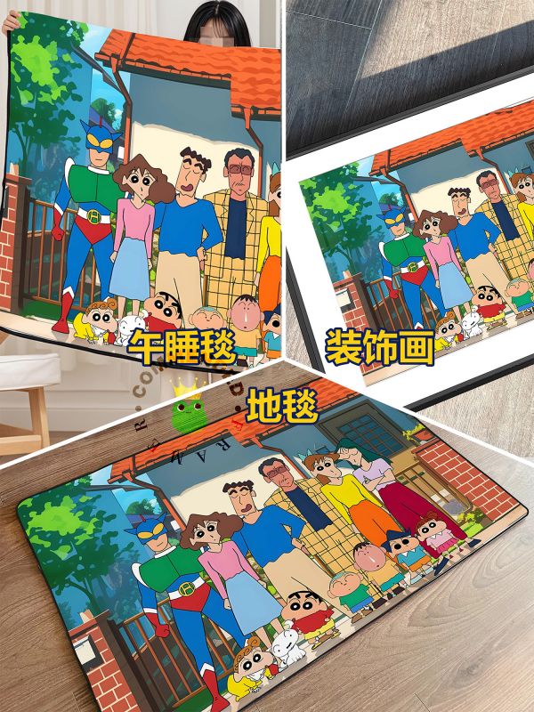 皇呱《蠟筆小新全家福》雙葉幼稚園動感超人大合照裝飾畫 