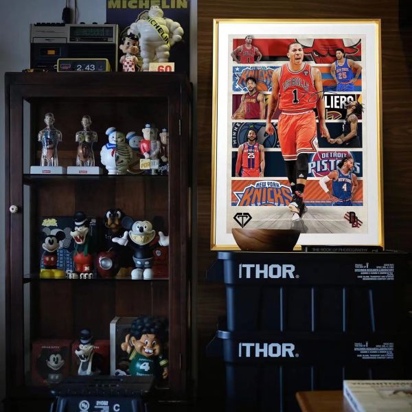 千鳥社 《羅斯退役rose retire》德里克羅斯風城玫瑰公牛隊NBA裝飾畫 