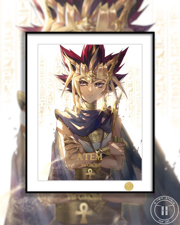 H2工作室《阿圖姆》王樣遊戲王法老王暗遊戲裝飾畫 