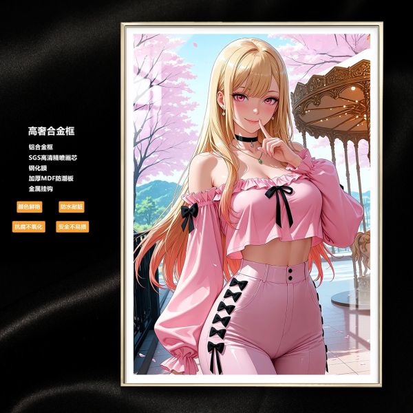 阿喵畫社 櫻花季 喜多川海夢裝飾畫 