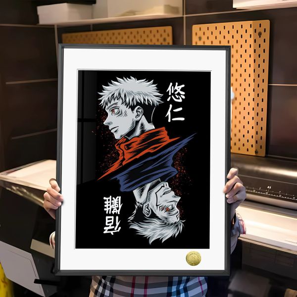 皇呱《悠仁與宿儺》咒術回戰咒術師與詛咒之王裝飾畫 