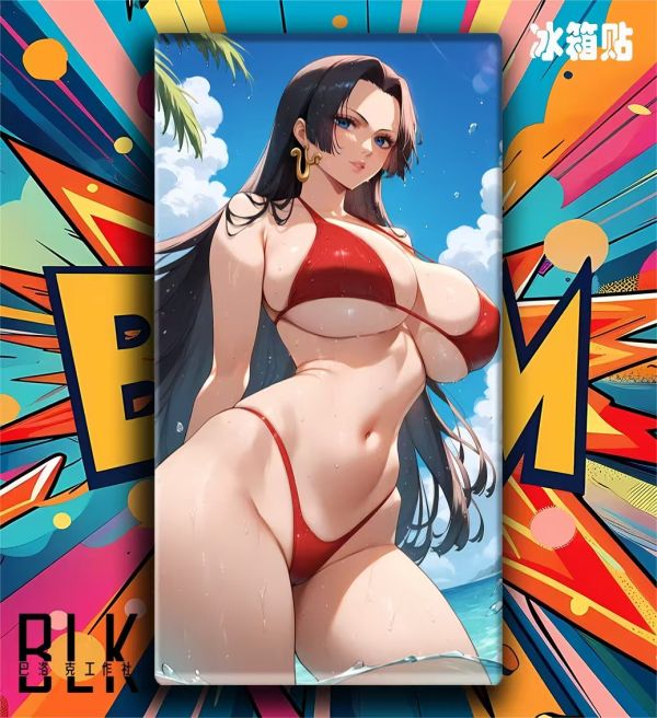 巴洛克 女帝波雅漢庫克海賊王裝飾畫/冰箱貼 