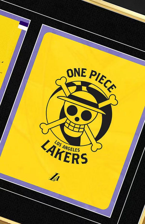 千鳥社《草帽團湖人隊-球員》海賊王湖人隊草帽團魯夫索隆娜美香吉士喬巴裝飾畫 