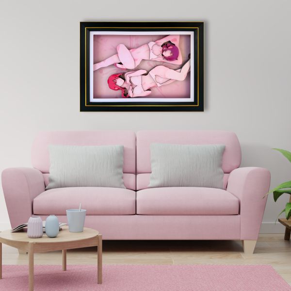 凹凸PANDA 鏈鋸人蕾塞D款 手工立體掛牆畫 