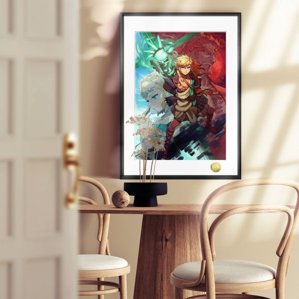 皇呱《永恆勇者的冒險》塞爾達傳說：王國之淚裝飾畫 