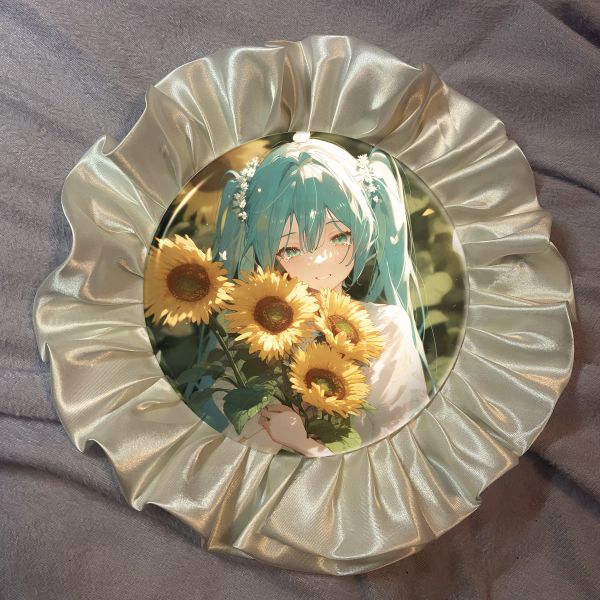 阿喵畫社 太陽花初音未來徽章 