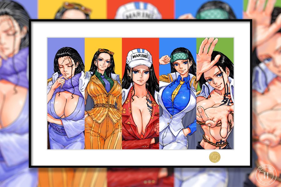 H2工作室《大將羅賓》海賊王羅賓赤犬青雉黃猿裝飾畫 