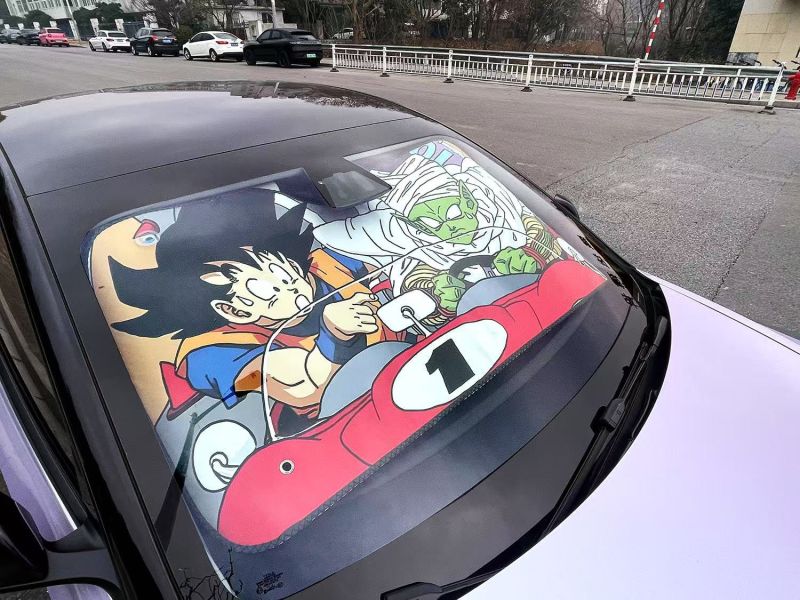 千鳥社 《汽車前擋遮陽-龍珠》七龍珠孫悟空比克界王汽車遮陽防曬 