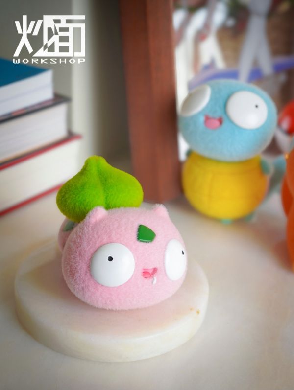 炒麵工作室 植絨版御三傻 可愛擺件 