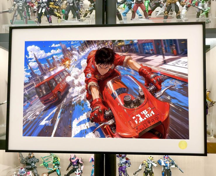 星空《飆車少年》阿基拉大友克洋AKIRA金田正太郎裝飾畫 
