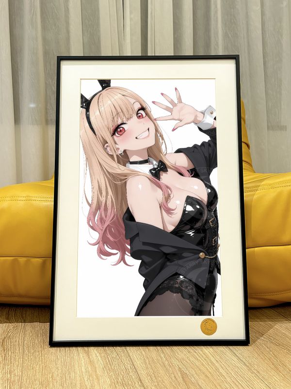 星空《兔女郎喜多川》更衣人偶墜入愛河裝飾畫 