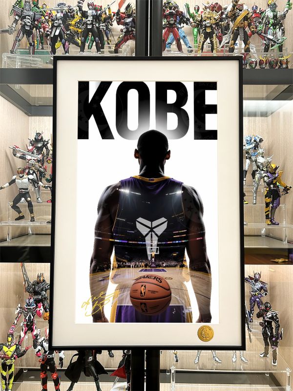 星空《曼巴背影》kobe科比布萊恩特洛杉磯湖人隊NBA裝飾畫 