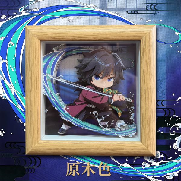 凹凸PANDA 鬼滅之刃無限城篇 A款富岡義勇立體掛畫擺臺 