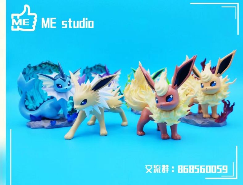 ME Studio 寶可夢-精靈（水伊布&火伊布&雷伊布） 