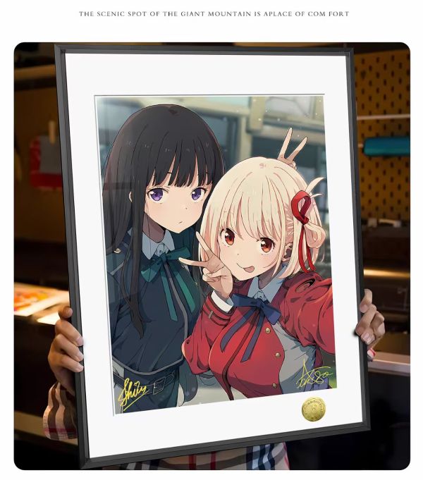 皇呱 《特工少女 LYCORIS》莉可麗絲錦木千束井之上瀧奈裝飾畫 