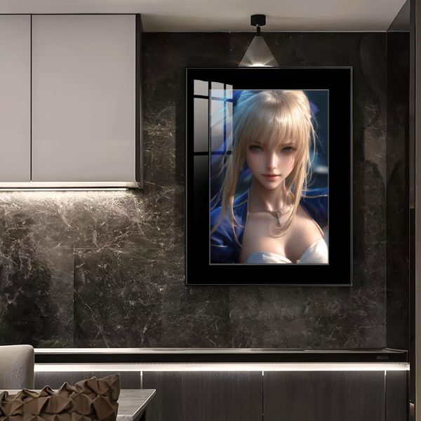 JUZI橘子工作室 半身像：吾王saber 裝飾畫 