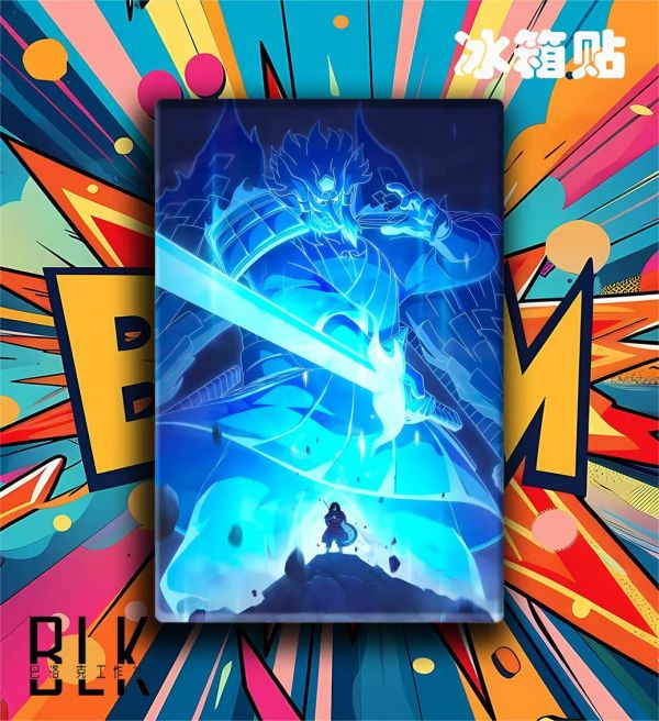 巴洛克 宇智波斑寫輪眼火影忍者木葉創始人裝飾畫/冰箱貼 