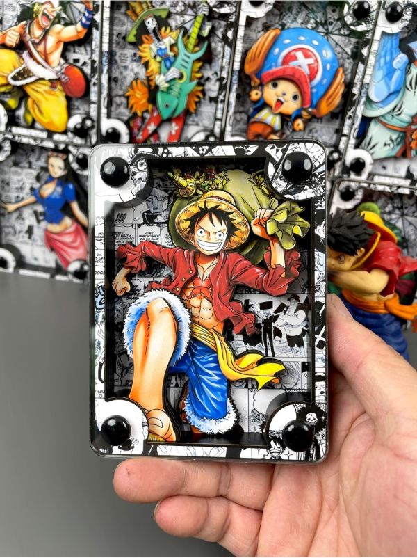 萌萌匠 海賊王魯夫草帽團方磚手工立體卡磚禮物 