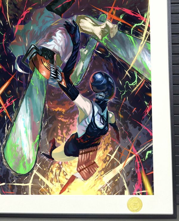 H2工作室《電次蕾塞》電鋸人蕾塞篇鏈鋸人炸彈惡魔裝飾畫 