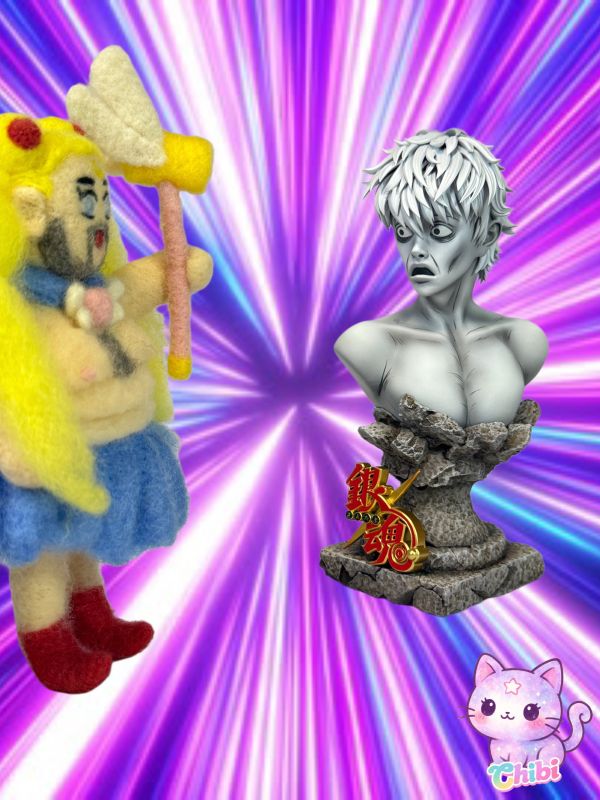 Chibi 經典表情包 驚嚇銀時胸像 