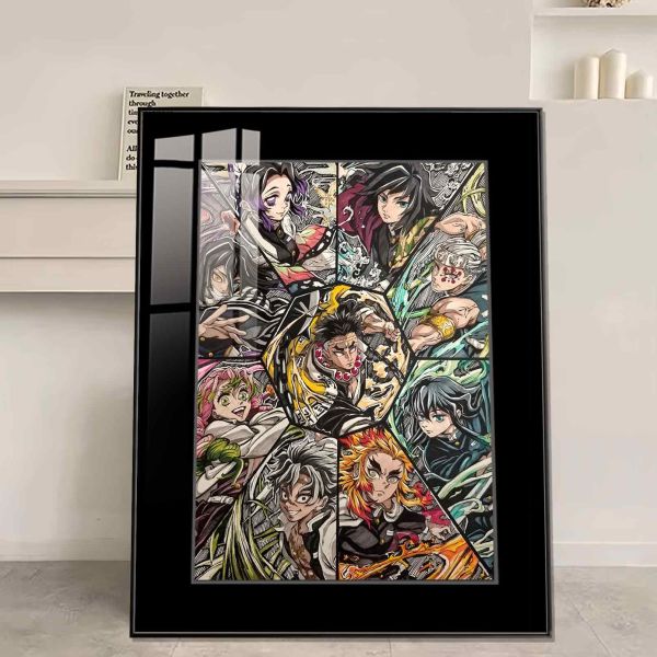 JUZI橘子工作室 鬼滅之刃九柱切片海報 裝飾畫 