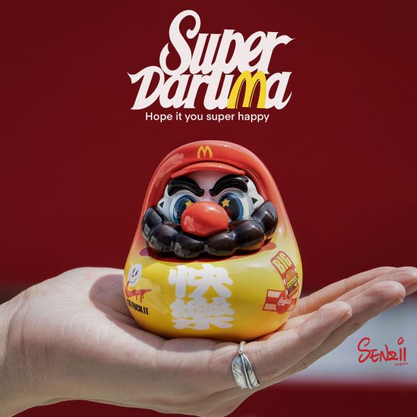 【現貨】SENZII千紙×超級達摩 SuperDaruma 超級達摩“快樂” 