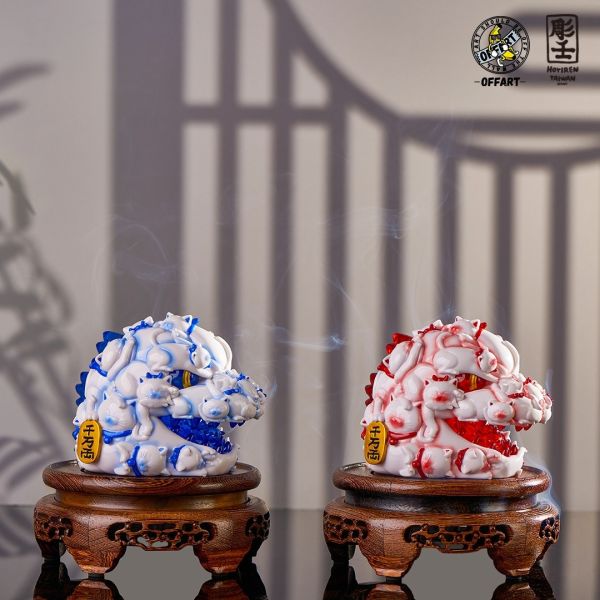 【補款】正版授權 OFFART×阿壬 12cm 百貓紅蓮 迷你招財頭雕 