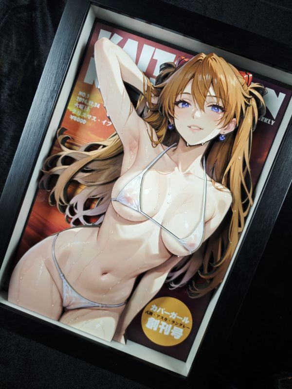 Kaitouken Koubou（KK） 週刊封面女郎系列立體裝飾畫第一彈 明日香蘭格雷 