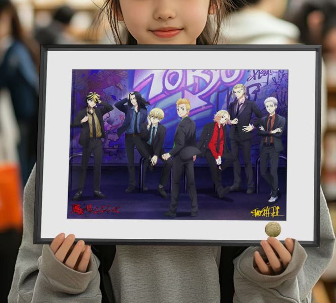 皇呱 《東京卍復仇者》熱血高中生西裝暴徒超帥七人衆裝飾畫 