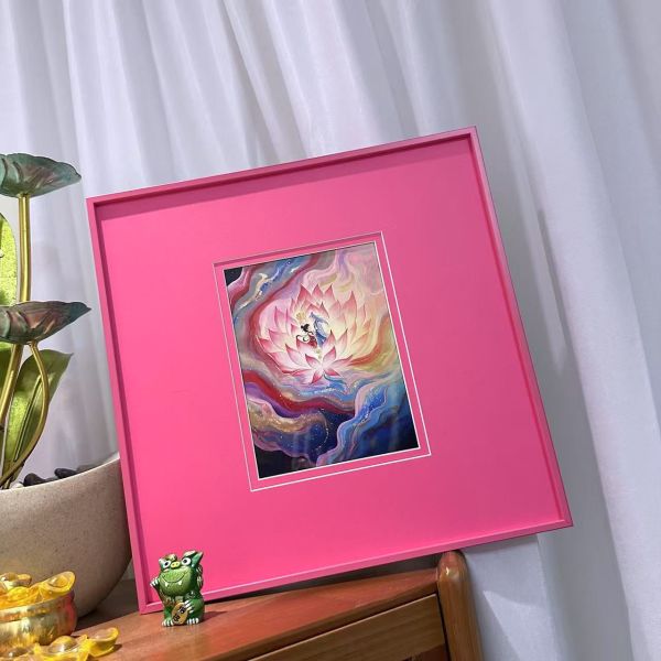 千鳥社 《藕餅藝術畫》哪吒之魔童鬧海敖丙靈珠魔丸三太子藝術裝飾畫擺臺 