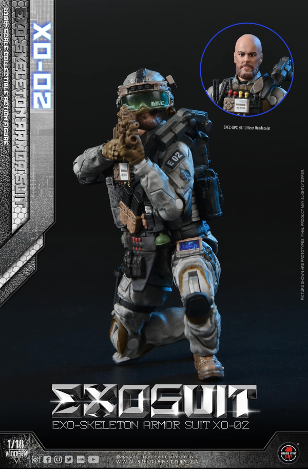 Soldier Story 1/18 EXO 外骨骼裝甲服XO-02 可動收藏人偶 