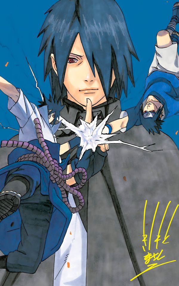 H2工作室《鳴人佐助》火影忍者七代目寫輪眼裝飾畫 