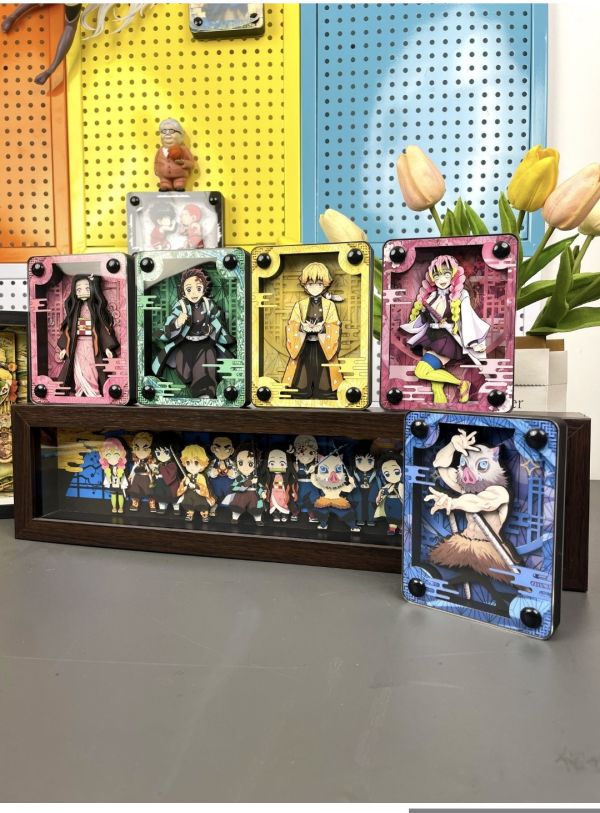 萌萌匠 鬼滅之刃 亞克力立體卡雕方磚二代磚 