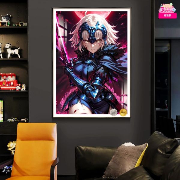 阿喵畫社 背水一戰 黑貞 裝飾畫 