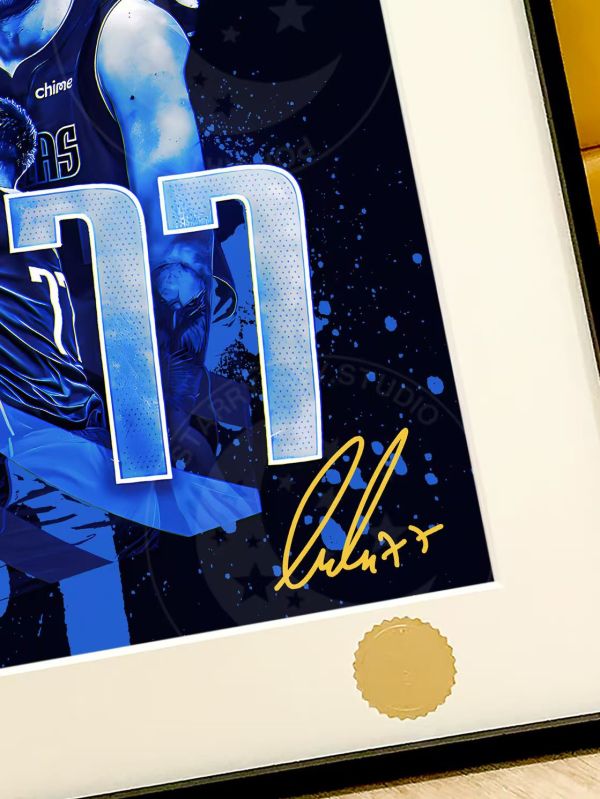 星空《盧卡東契奇》NBA獨行俠洛杉磯湖人裝飾畫 