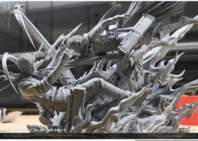 Sure studio SSS巨人對戰系列 兵長vs萊納 