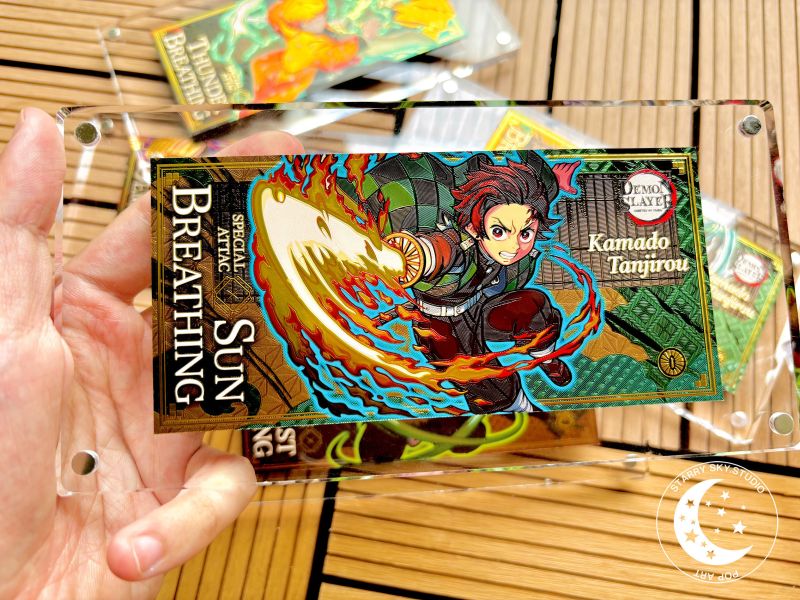 星空工作室-《鬼滅折光鐳射版畫磚》鬼滅之刃無限城篇 