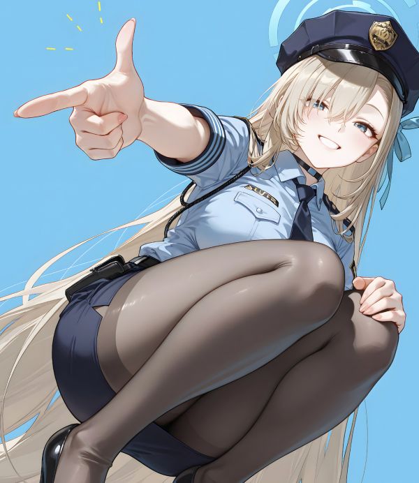 H2工作室《制服一之瀨》碧藍檔案裝飾畫 