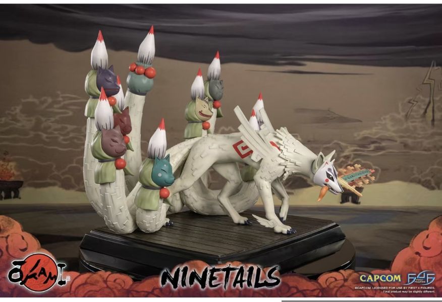 正版授權 First 4 Figures 50.5cm Okami 大神 九尾 雕像 